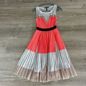 BCBG Max Azria dress, size 0! Great color combo, beautiful fit!